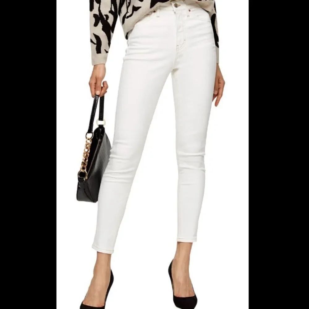 Topshop Jamie high waist ankle grazer jeans. 34x32